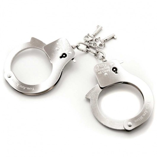 Металлические наручники Metal Handcuffs - Fifty Shades of Grey - купить с доставкой в Арзамасе