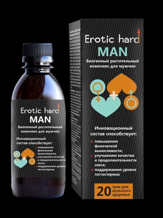 Мужской биогенный концентрат для усиления эрекции Erotic hard Man - 250 мл. - Erotic Hard - купить с доставкой в Арзамасе