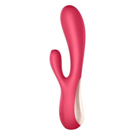 Красный вибратор-кролик Satisfyer Mono Flex с управлением через приложение - 20,4 см. - Satisfyer
