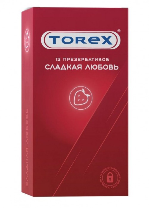 Презервативы Torex  Сладкая любовь  с ароматом клубники - 12 шт. - Torex - купить с доставкой в Арзамасе