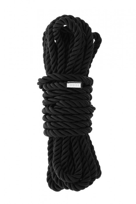 Черная веревка для шибари DELUXE BONDAGE ROPE - 5 м. - Dream Toys - купить с доставкой в Арзамасе