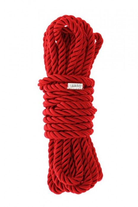 Красная веревка для шибари DELUXE BONDAGE ROPE - 5 м. - Dream Toys - купить с доставкой в Арзамасе