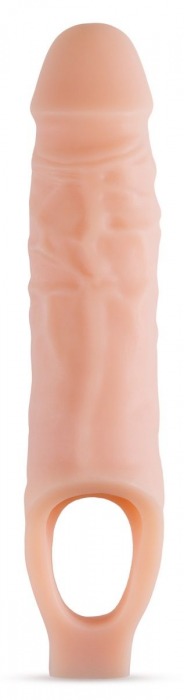 Телесный реалистичный фаллоудлинитель 9 Inch Silicone Cock Sheath Penis Extender - 22,86 см. - Blush Novelties - в Арзамасе купить с доставкой