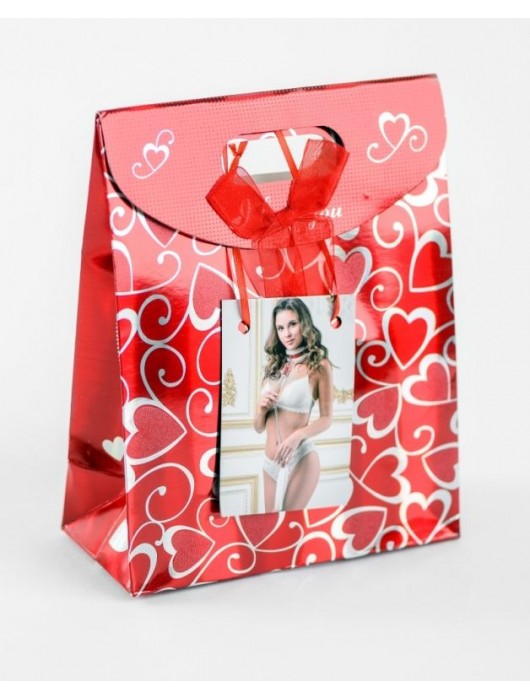 Бело-красный ошейник из натуральной кожи с нежным мехом - БДСМ Арсенал - купить с доставкой в Арзамасе