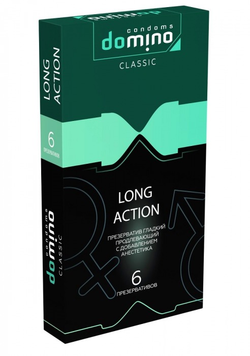 Презервативы с пролонгирующим эффектом DOMINO Classic Long action - 6 шт. - Domino - купить с доставкой в Арзамасе