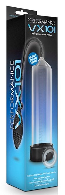 Прозрачная вакуумная помпа VX101 Male Enhancement Pump - Blush Novelties - в Арзамасе купить с доставкой