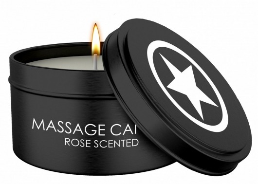 Массажная свеча с ароматом розы Massage Candle - Shots Media BV - купить с доставкой в Арзамасе