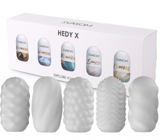 Набор из 5 мастурбаторов Hedy X5 Mixed - Svakom - в Арзамасе купить с доставкой