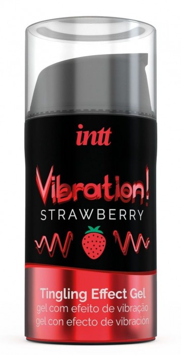 Жидкий интимный гель с эффектом вибрации Vibration! Strawberry - 15 мл. - INTT - купить с доставкой в Арзамасе