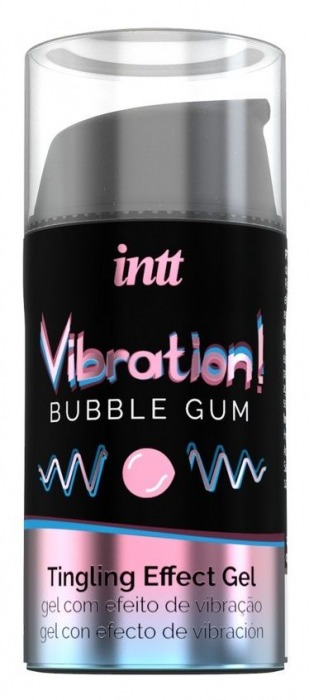 Жидкий интимный гель с эффектом вибрации Vibration! Bubble Gum - 15 мл. - INTT - купить с доставкой в Арзамасе