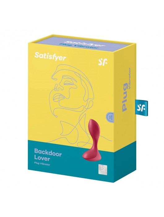 Красный вибромассажёр простаты Satisfyer Backdoor Lover - 14 см. - Satisfyer - в Арзамасе купить с доставкой