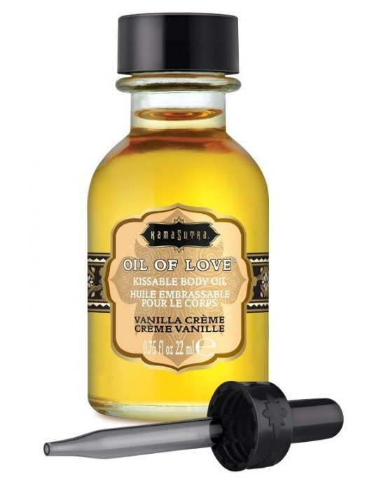 Масло для ласк с ароматом ванили Oil of Love Vanilla Creme - 22 мл. - Kama Sutra - купить с доставкой в Арзамасе