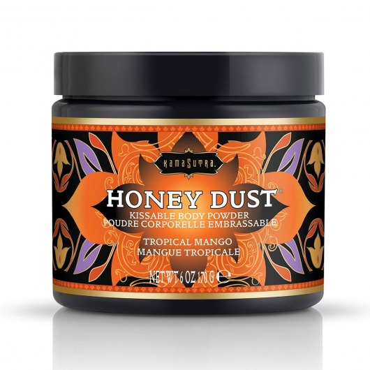 Пудра для тела Honey Dust Body Powder с ароматом манго - 170 гр. - Kama Sutra - купить с доставкой в Арзамасе