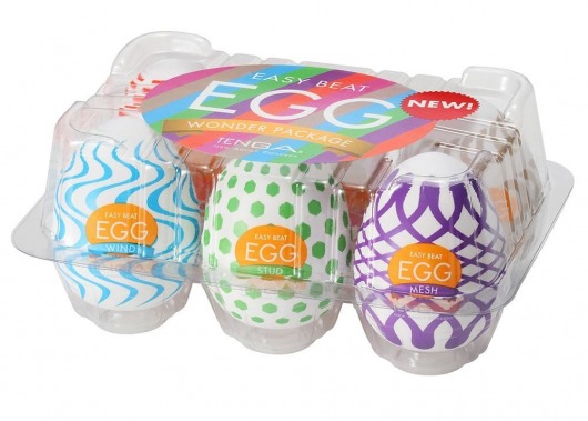 Набор из 6 мастурбаторов Tenga EGG IV с различным рельефом - Tenga - в Арзамасе купить с доставкой