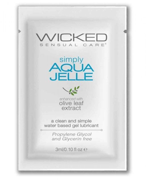 Гель-лубрикант Simply Aqua Jelle - 3 мл. - Wicked - купить с доставкой в Арзамасе