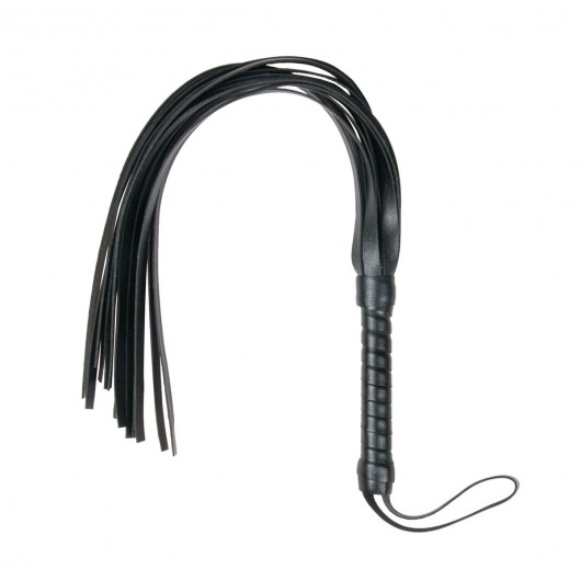 Черный флоггер Flogger Whip - 46 см. - Easy toys - купить с доставкой в Арзамасе