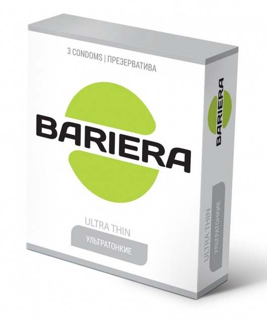 Ультратонкие презервативы Bariera Ultra Thin - 3 шт. - Bariera - купить с доставкой в Арзамасе