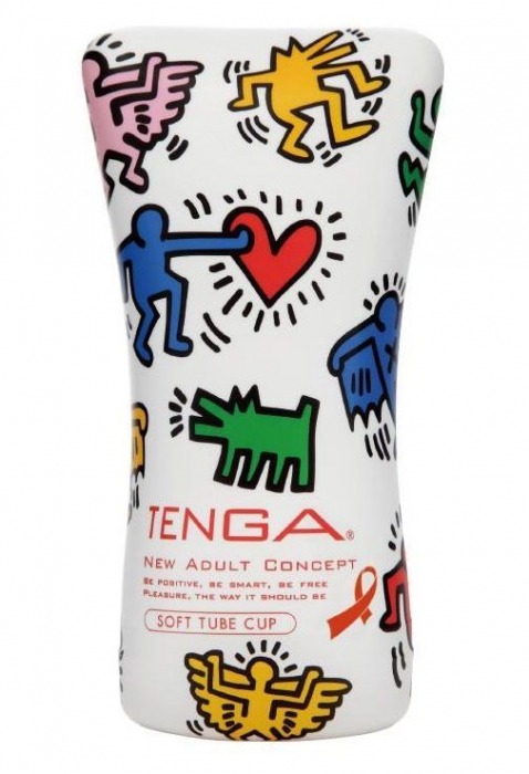 Мастурбатор-туба Keith Haring Soft Tube CUP - Tenga - в Арзамасе купить с доставкой