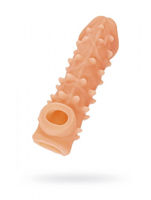 Телесная закрытая насадка с пупырышками Cock Sleeve Size S - 13,8 см. - KOKOS - в Арзамасе купить с доставкой