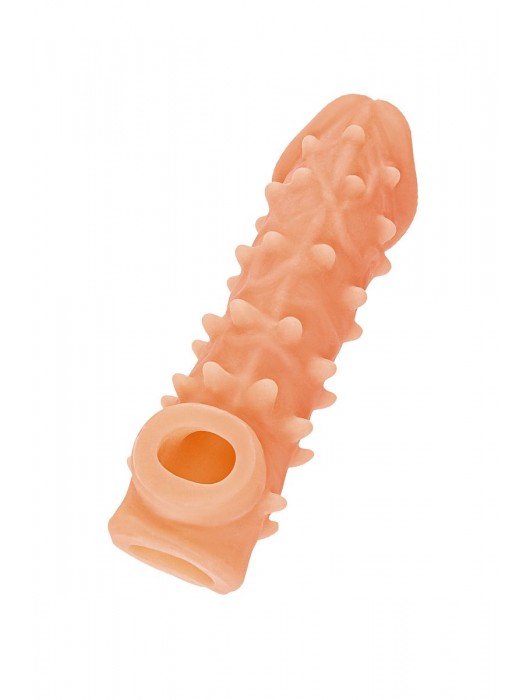 Телесная закрытая насадка с пупырышками Cock Sleeve Size S - 13,8 см. - KOKOS - в Арзамасе купить с доставкой