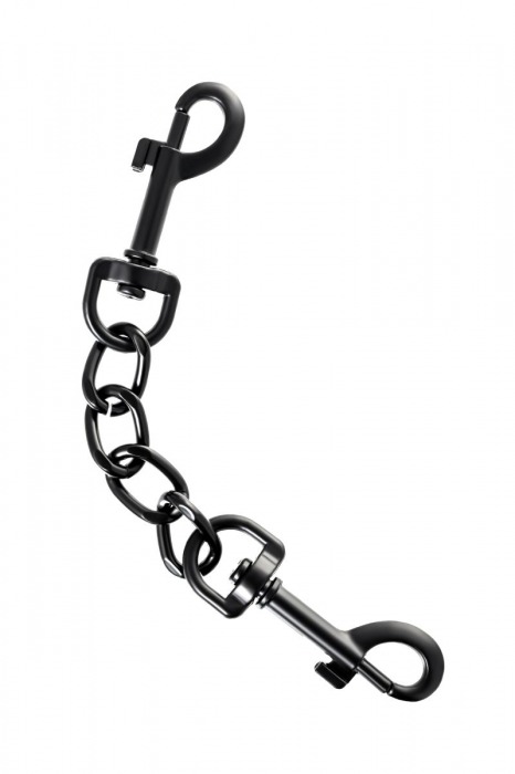 Узкие черные наручники на сцепке - ToyFa - купить с доставкой в Арзамасе