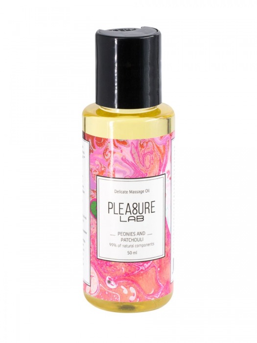 Массажное масло Pleasure Lab Delicate с ароматом пиона и пачули - 50 мл. - Pleasure Lab - купить с доставкой в Арзамасе