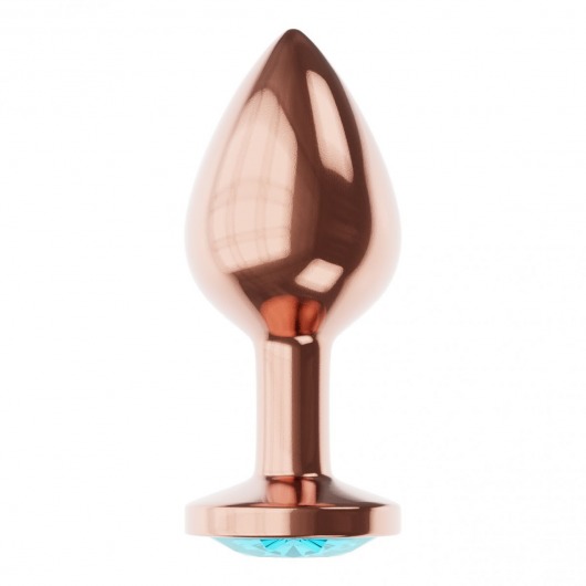 Пробка цвета розового золота с малиновым кристаллом Diamond Topaz Shine L - 8,3 см. - Lola Games - купить с доставкой в Арзамасе