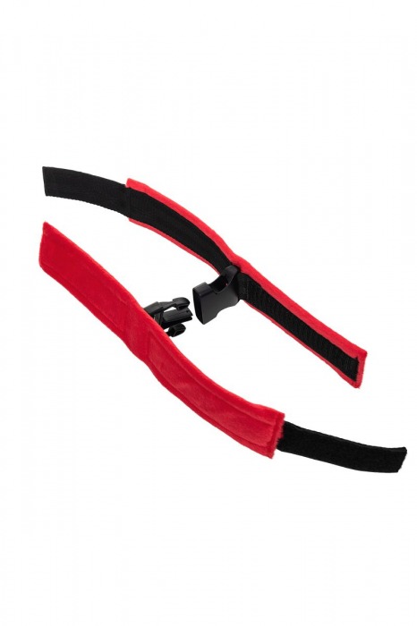 Красно-черные велюровые оковы Anonymo - ToyFa - купить с доставкой в Арзамасе