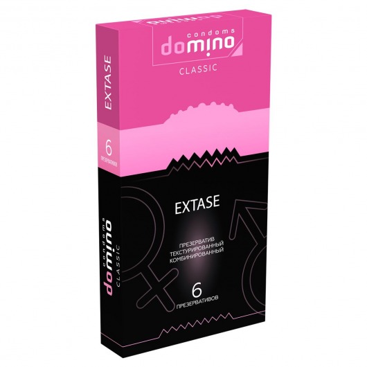 Презервативы с точками и рёбрышками DOMINO Classic Extase - 6 шт. - Domino - купить с доставкой в Арзамасе