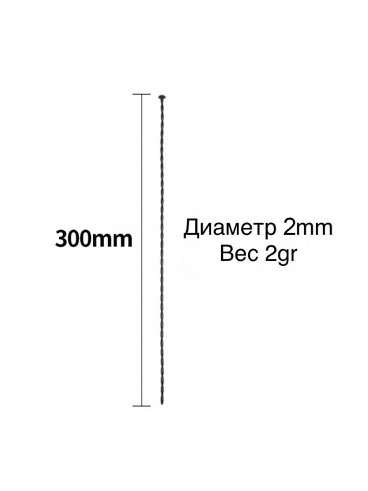 Черный уретральный стимулятор - 30 см. - Rubber Tech Ltd - купить с доставкой в Арзамасе