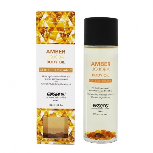 Органическое массажное масло AMBER JOJOBA - 100 мл. - Exsens - купить с доставкой в Арзамасе