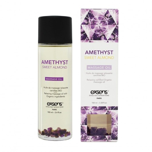 Органическое массажное масло AMETHYST SWEET ALMOND - 100 мл. - Exsens - купить с доставкой в Арзамасе