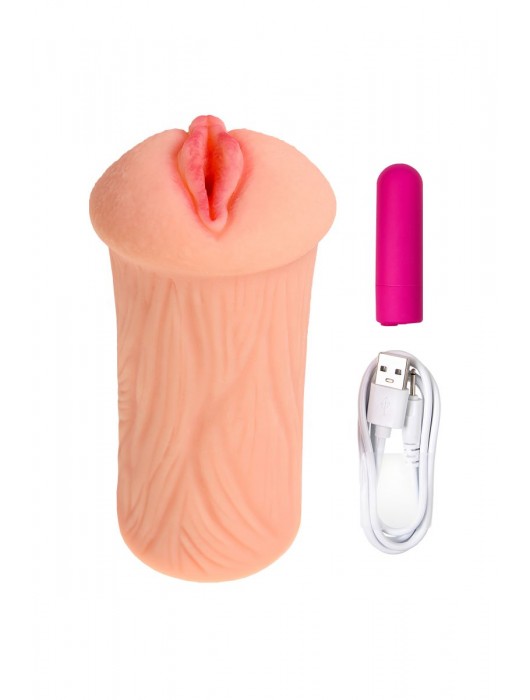 Реалистичный мастурбатор-вагина телесного цвета Elegance.001 с вибрацией - KOKOS - в Арзамасе купить с доставкой