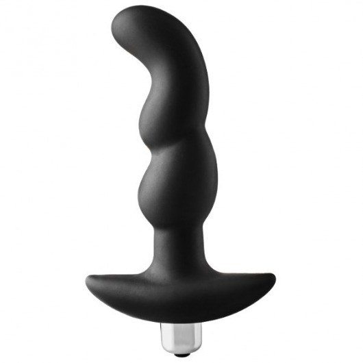 Черная вибропробка для простаты FantASStic Vibrating Prostate Plug - 14,5 см. - Dream Toys - в Арзамасе купить с доставкой