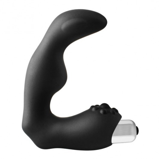 Черный вибромассажер простаты FantASStic Vibrating Prostate Massager - 11,3 см. - Dream Toys - в Арзамасе купить с доставкой