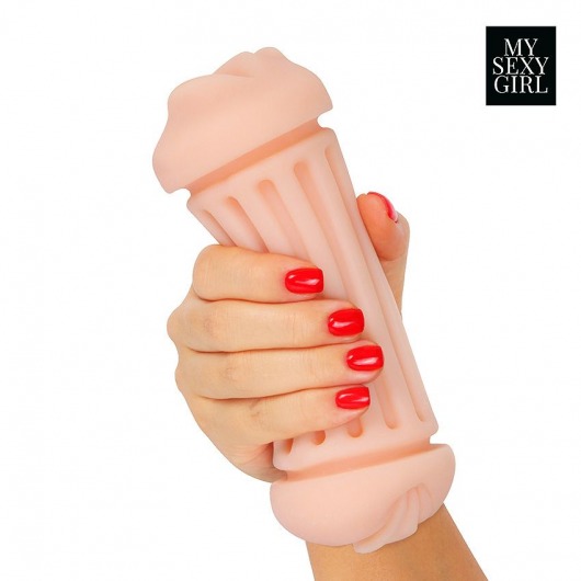 Двусторонний мастурбатор - ротик и вагина - Bior toys - в Арзамасе купить с доставкой