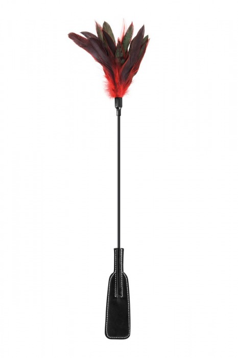 Стек-щекоталка Sweet Caress Feather Whip - 58 см. - Sweet Caress - купить с доставкой в Арзамасе