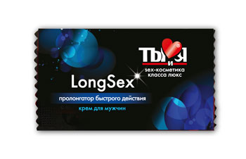 Пролонгирующий крем LongSex в одноразовой упаковке - 1,5 гр. - Биоритм - купить с доставкой в Арзамасе