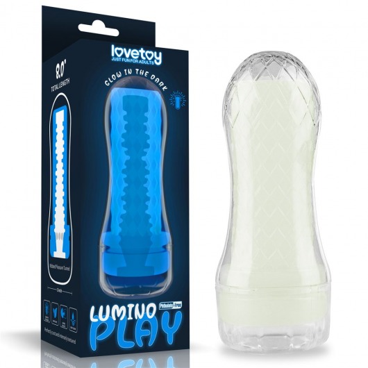 Светящийся в темноте мастурбатор Lumino Play Masturbator Ribbed - Lovetoy - в Арзамасе купить с доставкой