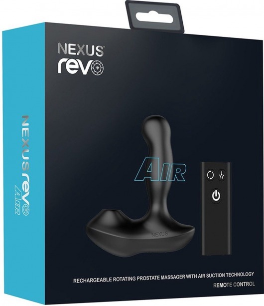 Черный вибратор-ротатор для стимуляции простаты Nexus Revo Air - Nexus Range - в Арзамасе купить с доставкой