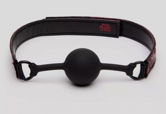 Кляп-шар на двусторонних ремешках Reversible Silicone Ball Gag - Fifty Shades of Grey - купить с доставкой в Арзамасе