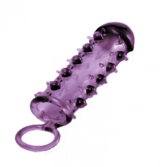 Закрытая фиолетовая насадка с пупырышками SAMURAI PENIS SLEEVE PURPLE - 14,5 см. - NMC - в Арзамасе купить с доставкой