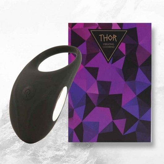 Черное эрекционное виброкольцо Thor Cockring - FeelzToys - в Арзамасе купить с доставкой