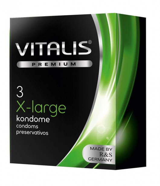 Презервативы увеличенного размера VITALIS PREMIUM x-large - 3 шт. - Vitalis - купить с доставкой в Арзамасе