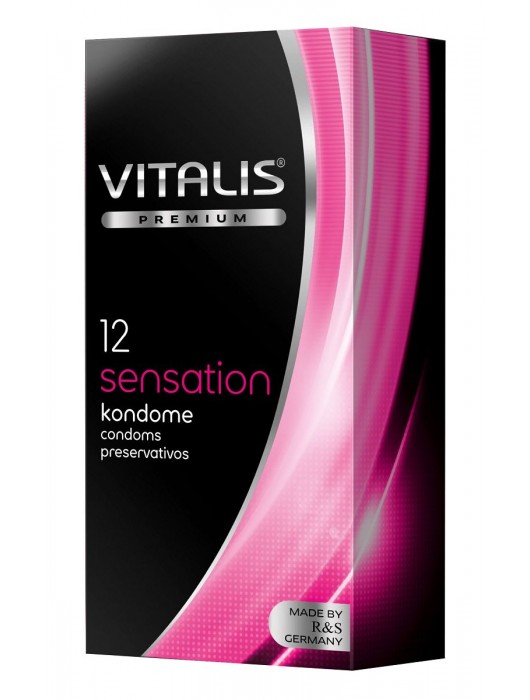 Презервативы VITALIS PREMIUM sensation с пупырышками и кольцами - 12 шт. - Vitalis - купить с доставкой в Арзамасе