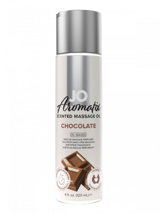 Массажное масло JO Aromatix Massage Oil Chocolate с ароматом шоколада - 120 мл. - System JO - купить с доставкой в Арзамасе