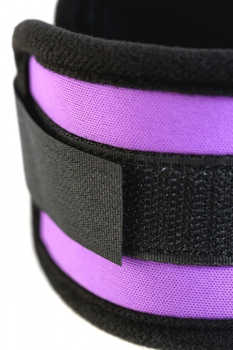 Наручники из неопрена фиолетового цвета - ToyFa - купить с доставкой в Арзамасе