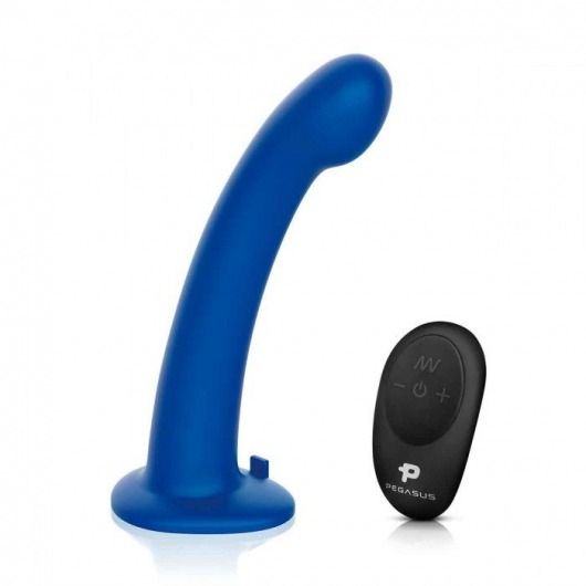 Синяя насадка Remote Control P-Spot G-Spot с черными трусиками - 20 см. - Pegasus - купить с доставкой в Арзамасе