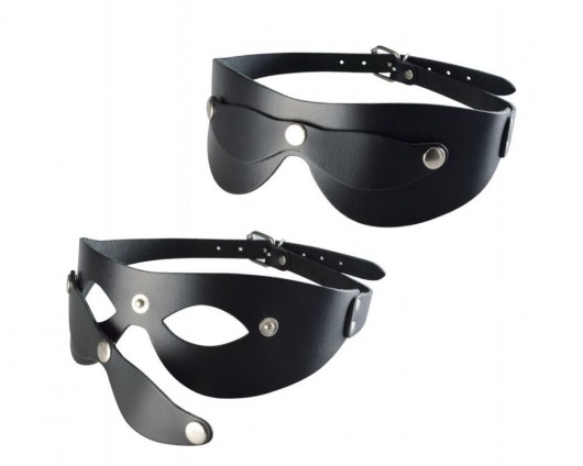 Черная кожаная маска  Новичок - Sitabella - купить с доставкой в Арзамасе