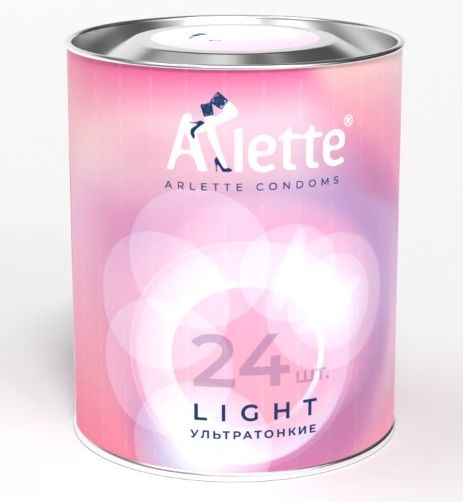 Ультратонкие презервативы Arlette Light - 24 шт. - Arlette - купить с доставкой в Арзамасе